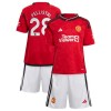 Original Trikotsatz Manchester United Pellistri 28 Heimtrikot 2023-24 Für Kinder